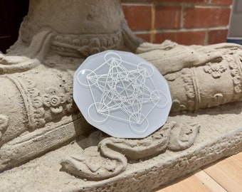 Metatron,  cristal grid, décoration, argent 99.9%, crée à la main