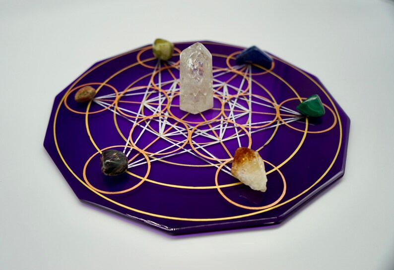 Work. Metatron's Cube. Decorative Tray. Etsy