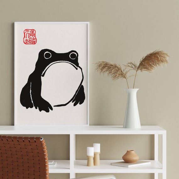 The Grumpy Toad by Matsumoto Hoji, Japan Poster, Vintage Print