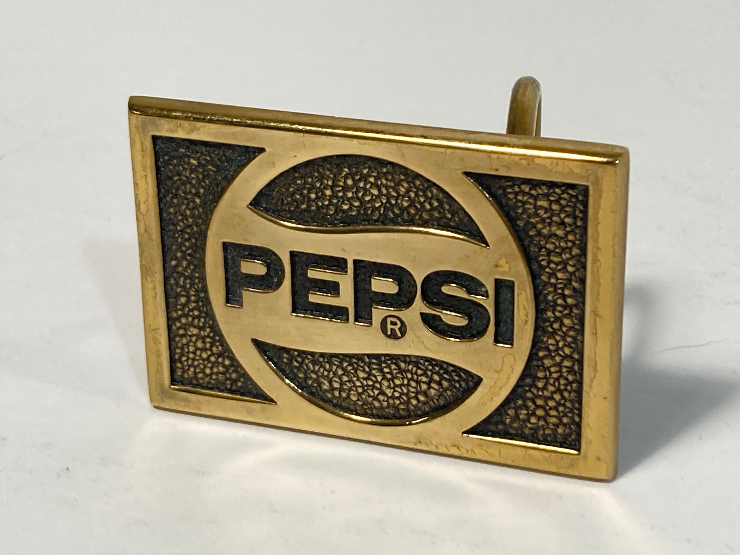 Pepsi Solid Brass Belt Buckle Made in USA USED Etsy