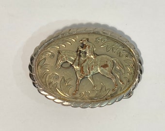 Equestrian Belt Buckle - Cowboy - Western Buckle - USED