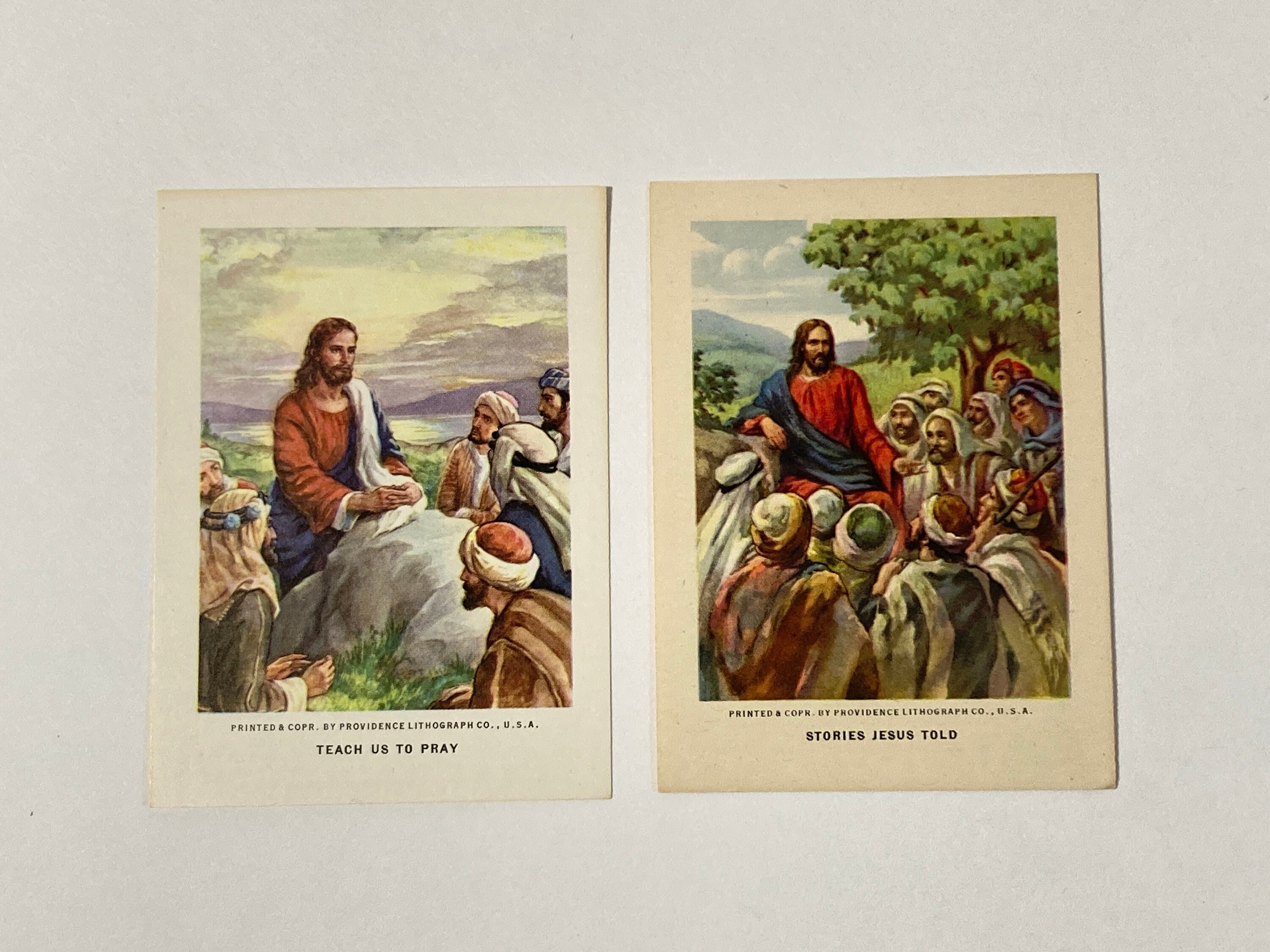 Bible Picture Cards/teach Us to Pray Bible Pictures for Our Little Ones