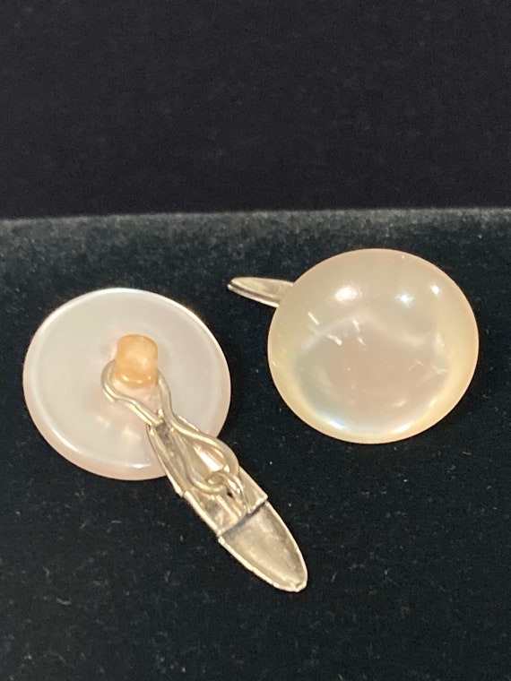 Lot of Mother of Pearl Cufflinks and Pin - Swank … - image 5