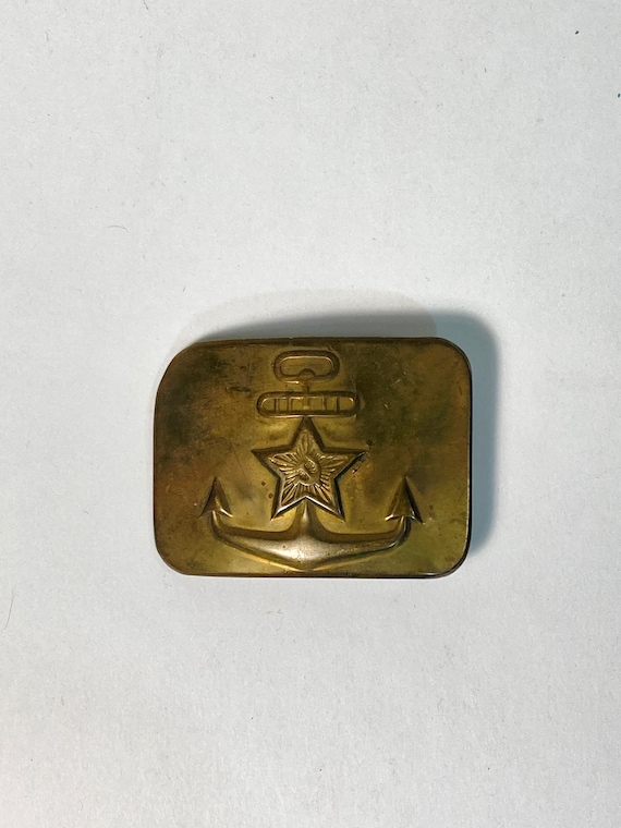 Russian Navy Belt Buckle - Soviet Navy Belt Buckle