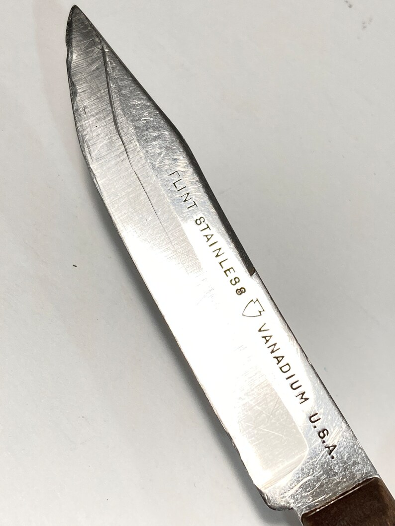 EKCO Flint Paring Knife Stainless Vanadium USA Half Tang Etsy