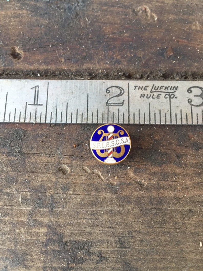 Barbershop Quartet Society Vintage SPEBSQSA Lapel Pin