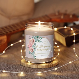 Catholic-Inspired Divine Candle, Scented Soy Candle, Catholic Gifts, Baptism Gifts, Confirmation Gifts, Wedding Gifts, Gifts for Mom
