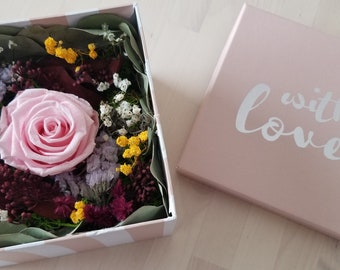 Everlasting Flower, Preserved roses, Handcrafted Flower gift, Dried Flowers, Anniversary, Gifts for her, Birthday gift, Christmas gift,