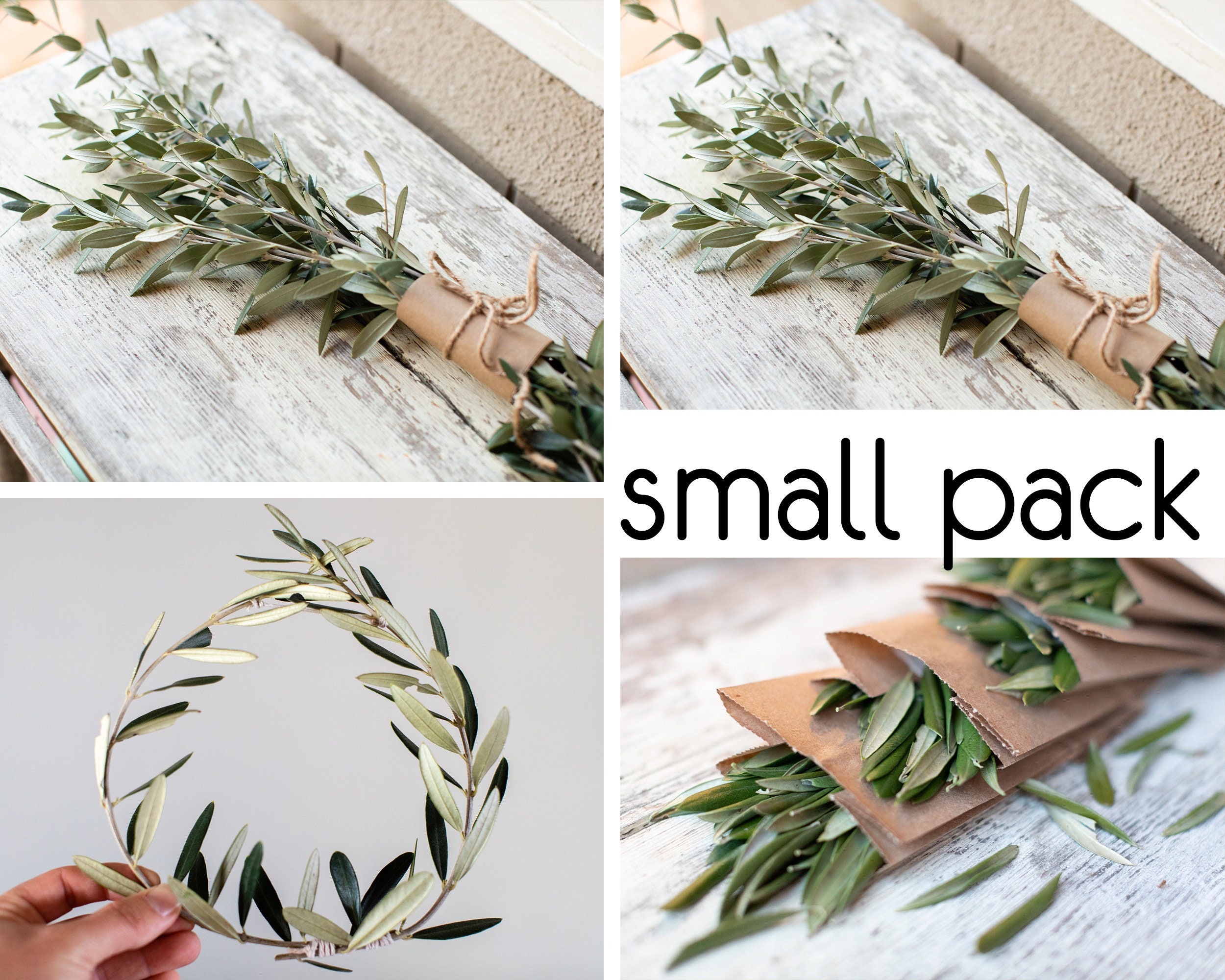 Small Wedding Package Includes mini olive crowns olive | Etsy