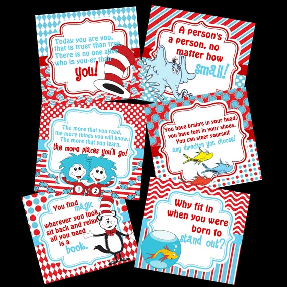 Buy 2 Get 1 Free Dr Seuss Kids Lunch Box Encouraging School Etsy