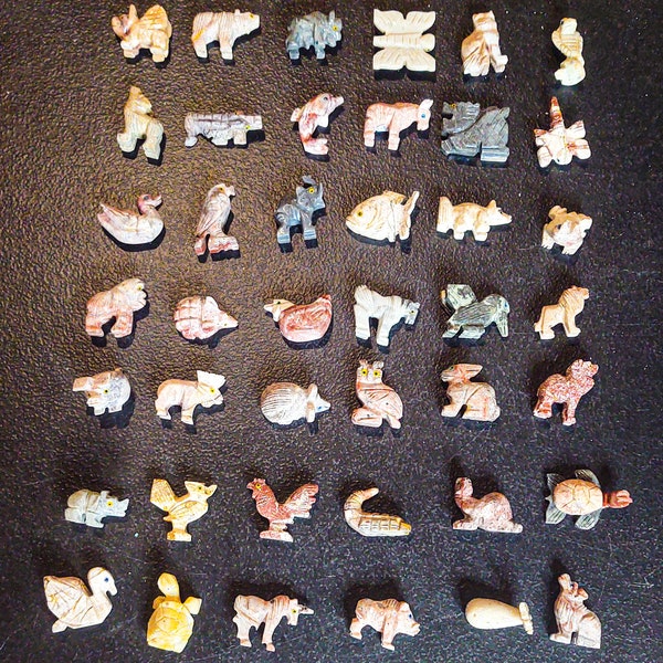 spirit animal figurines totems in bulk wholesale lot of 42