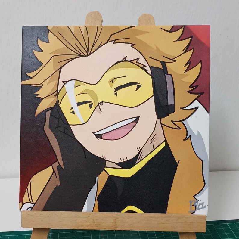 Hawks BNHA My Hero Academia MHA Painting Stencil Art 8x8 | Etsy