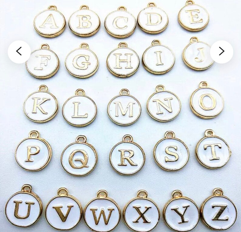 Alphabet charms 26pc set Etsy