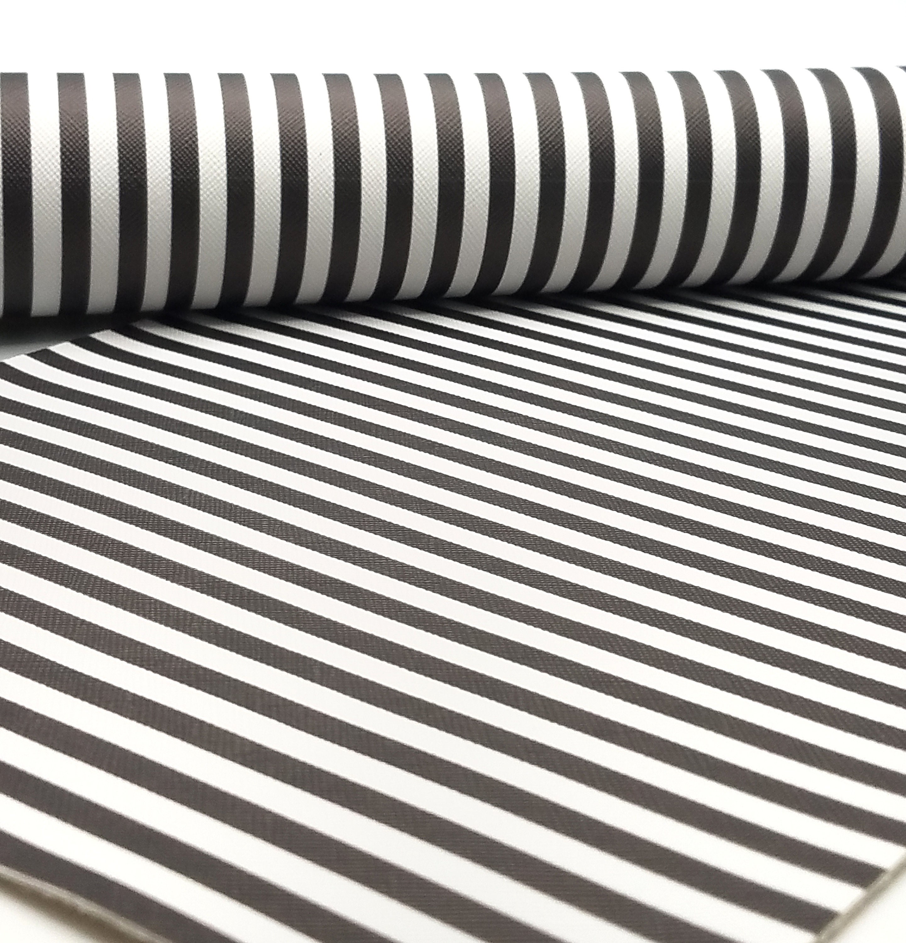 Stripes/black and White/22x30 Cm/synthetic Leather Etsy UK
