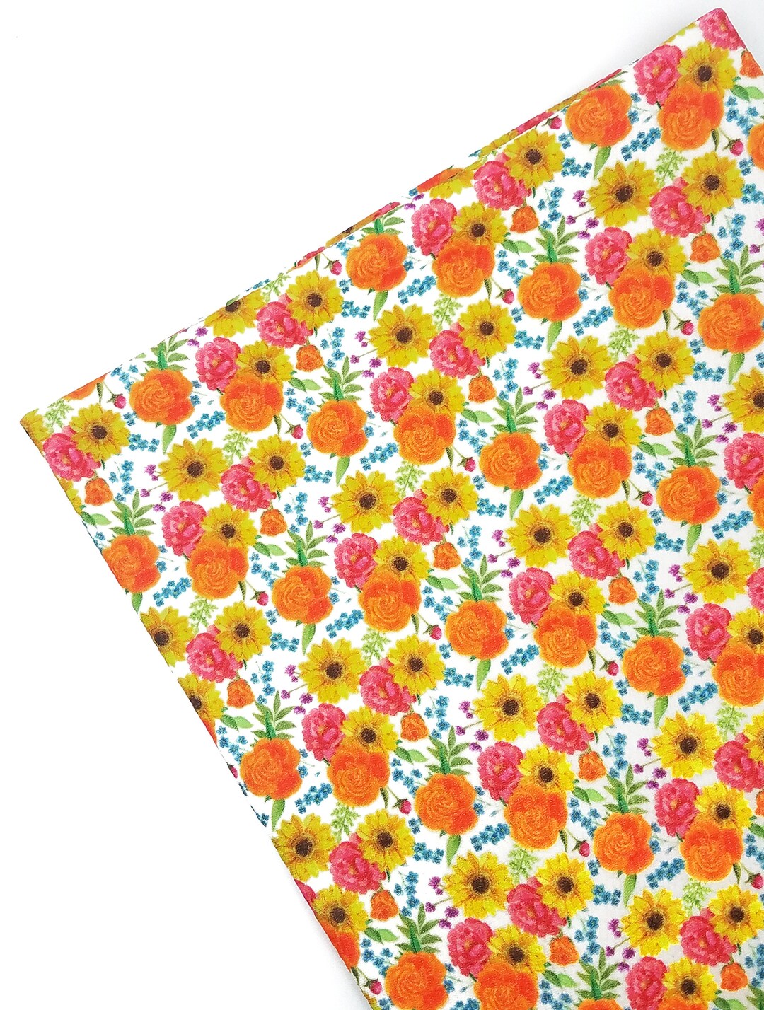 Autumn floral print liverpool fabric/Stretch fabric/Half metre Etsy.de