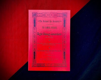 The Accused The Accusers: The Famous Speeches of the Eight Chicago Anarchists in Court -Facsimile Book Softcover Anarchism Haymarket Martyrs