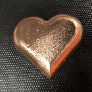 10+ oz Hand Poured PNWSilverCo Copper Heart Pour - .999 Bullion Art Pour