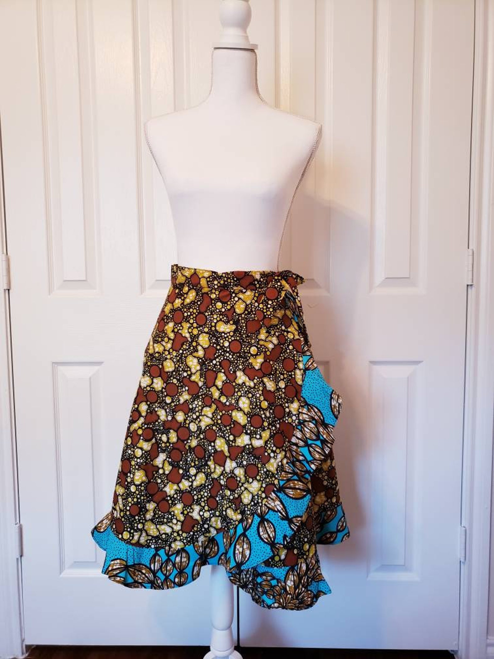 African skirt/African print skirt/wrap skirt/Ankara Etsy