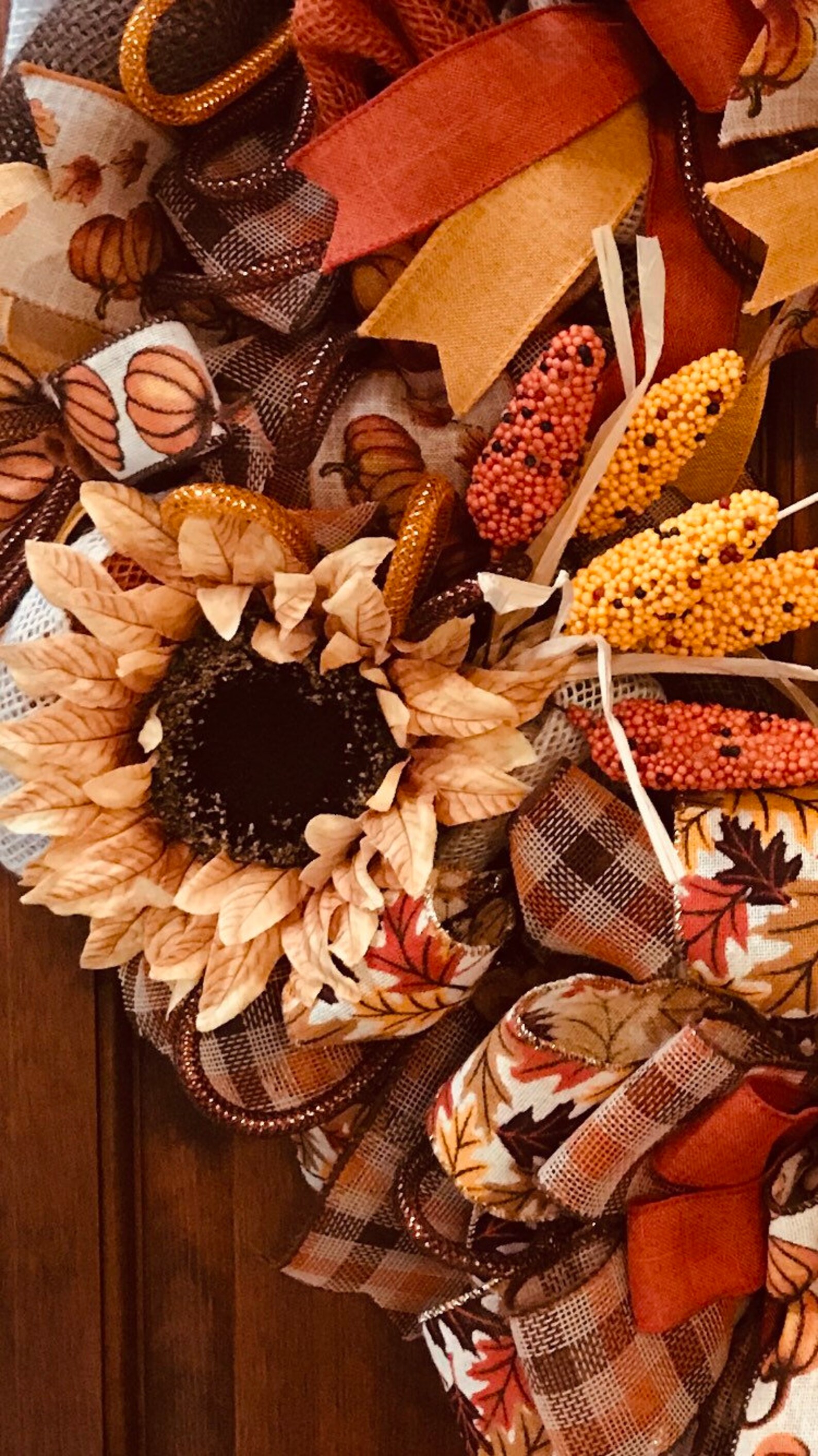 Fall harvest wreath Etsy