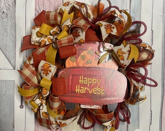 Fall harvest wreath