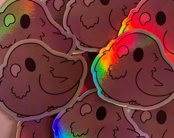Holographic Birdie Sticker