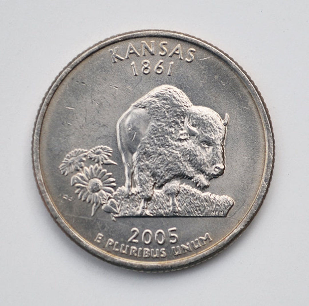 Kansas State Quarter 2005 P Collectible Coin Etsy