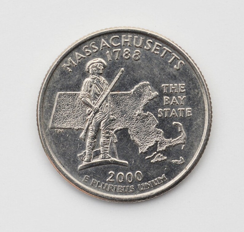 2000 D Massachusetts State Quarter Collectible Coin Etsy