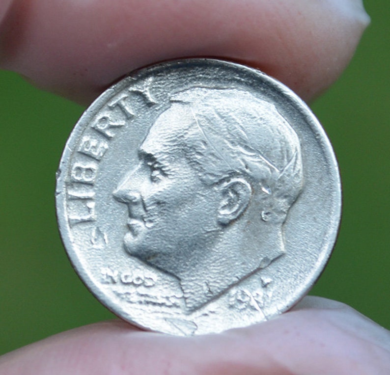 1981 P Roosevelt Dime Error Coin Vintage Collectible Coin Etsy