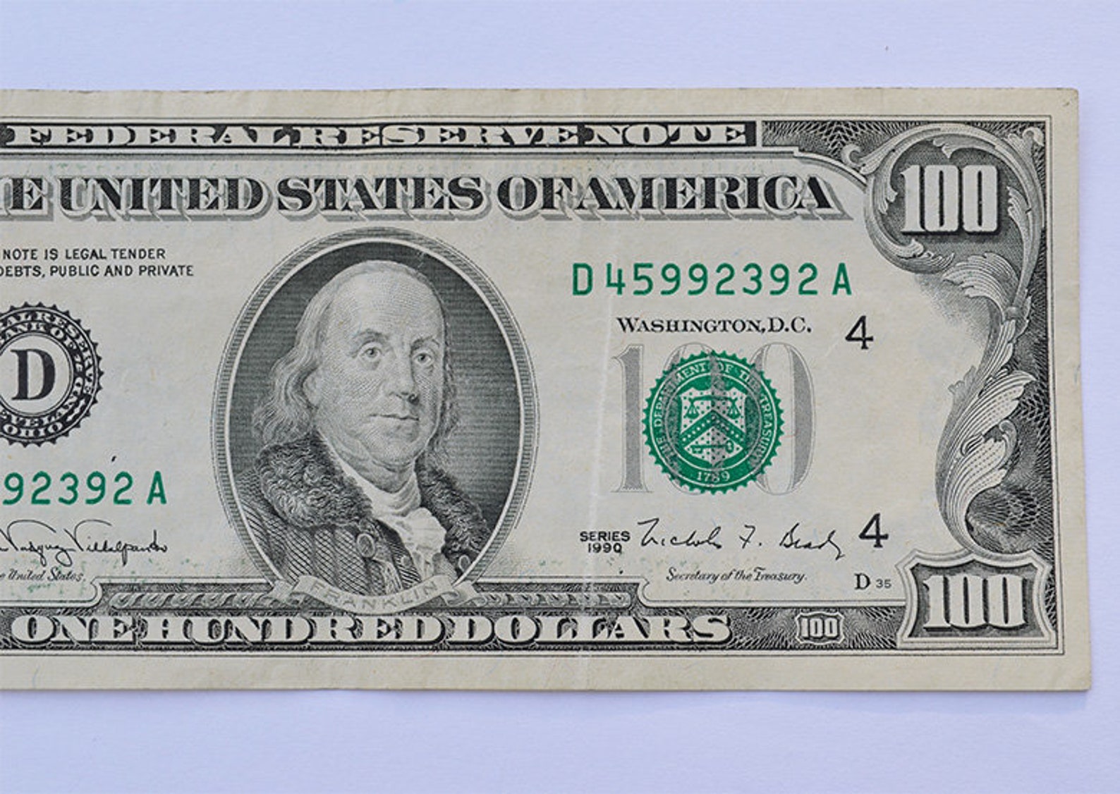 United States 100 Dollar Bill