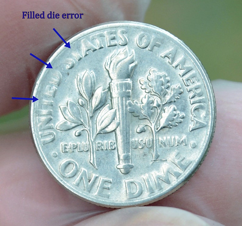 Vintage Collectible Coin 2000 D Roosevelt Dime Error Coin