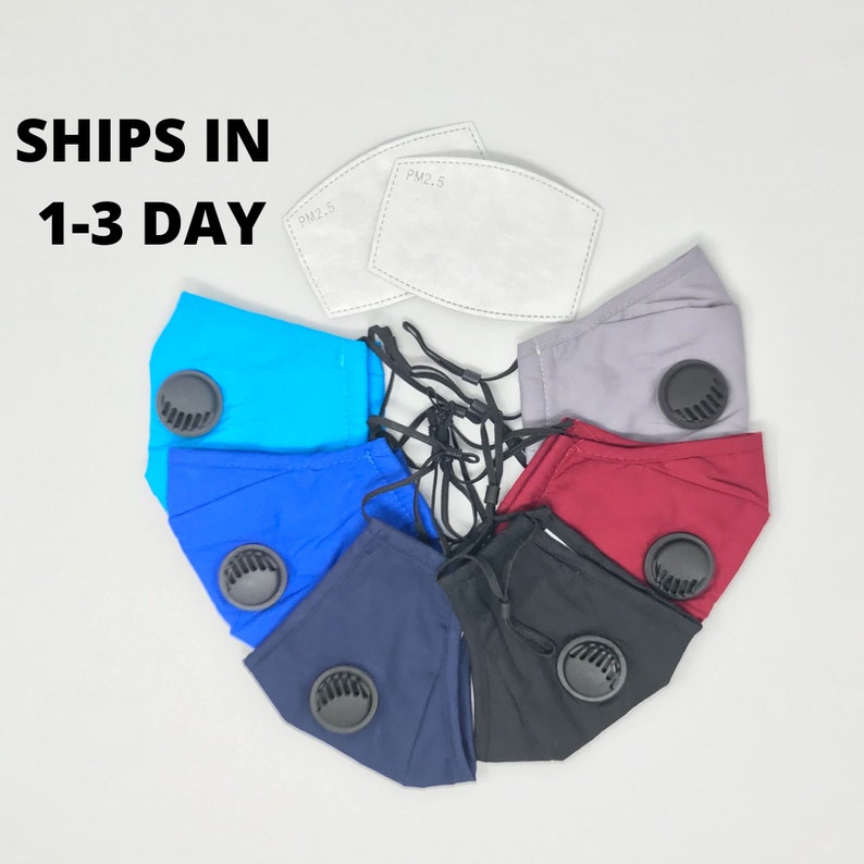 Face Mask for Glasses Anti Fog Cotton Mask with Vent Filter Etsy