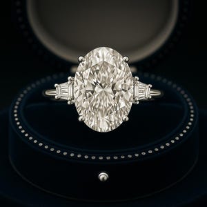 Oval Moissanite engagement ring vintage unique Cluster rose gold engagement ring women Marquise diamond wedding Bridal art deco Anniversary