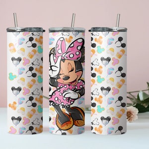 Ready to Ship Minnie Mouse Metal Tumbler I Minnie Cup I Ready For Disney I aesthetic Minnie Mouse I rather be at Disney I Minnie item