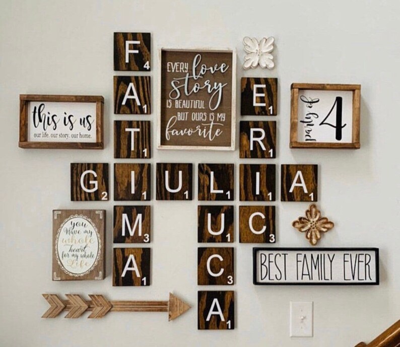 Farmhouse Scrabble Wall Tiles