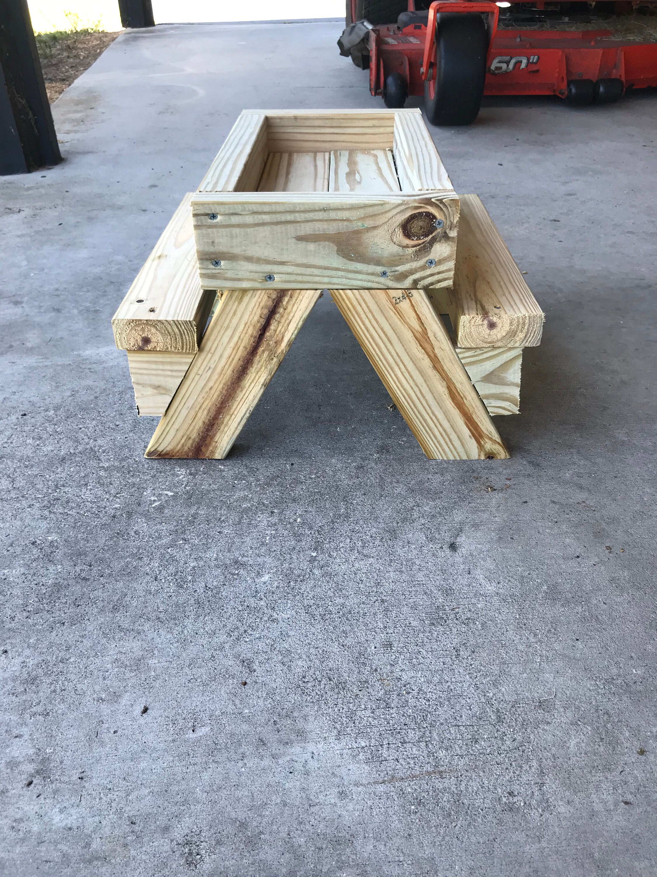 Chicknic Chicken picnic table feeder solid wood Etsy