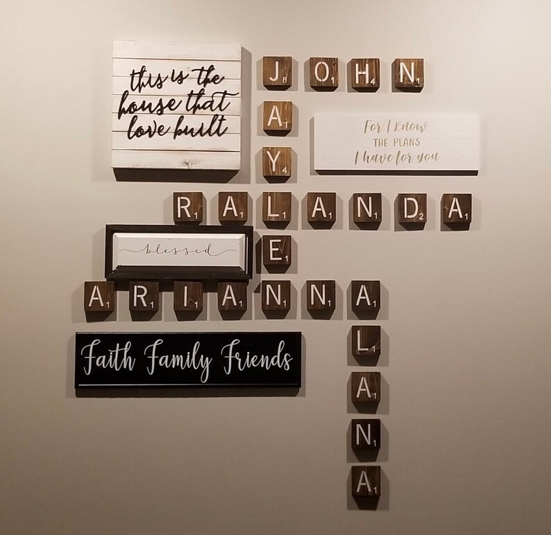 Farmhouse Scrabble Wall Tiles