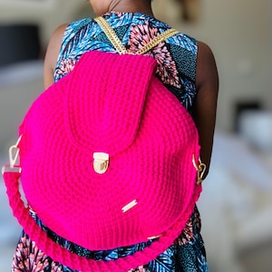 Luxury Handmade Crochet (The Naho) Backpack