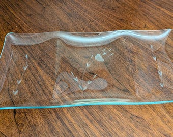 Plato rectangular con estampado clásico de Princess House