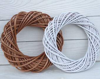 30cm Floristry Craft Supplies Peeled Light Willow Christmas Wreath Base