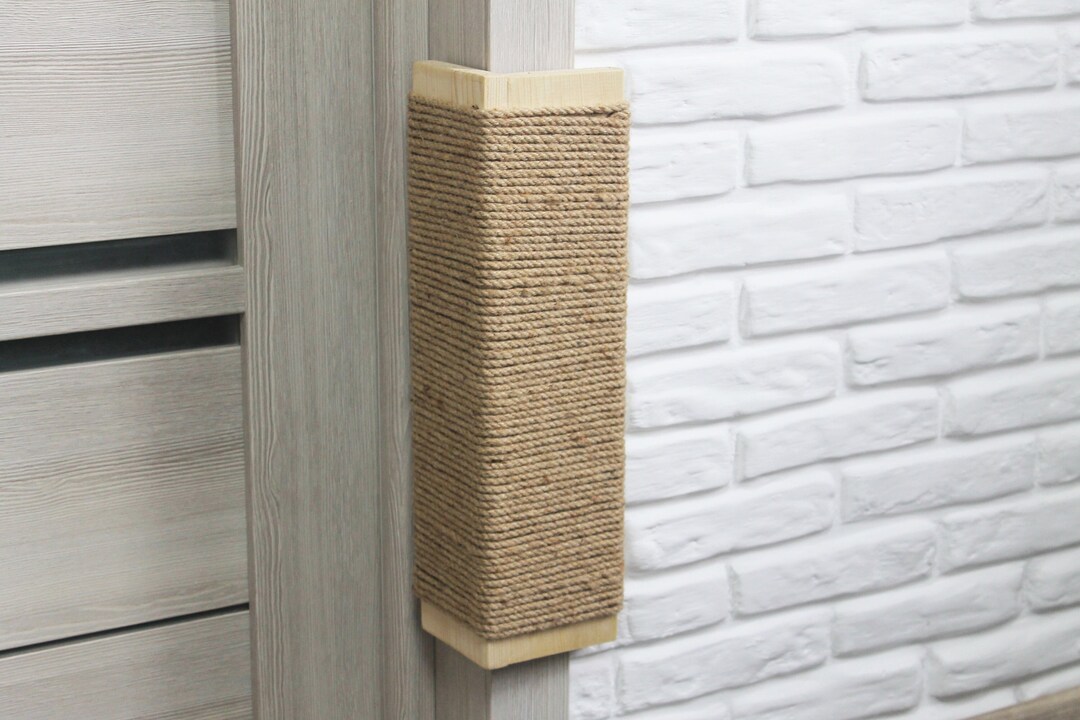 Cat Corner Scratcher Tall Cat Scratching Post Etsy