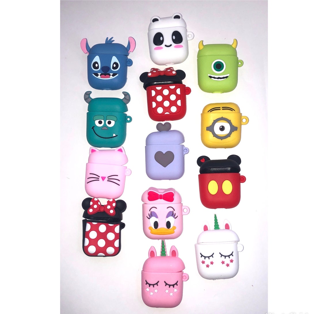 Cute DISNEY AirPods Case with Keychain Airpods Personalized Etsy