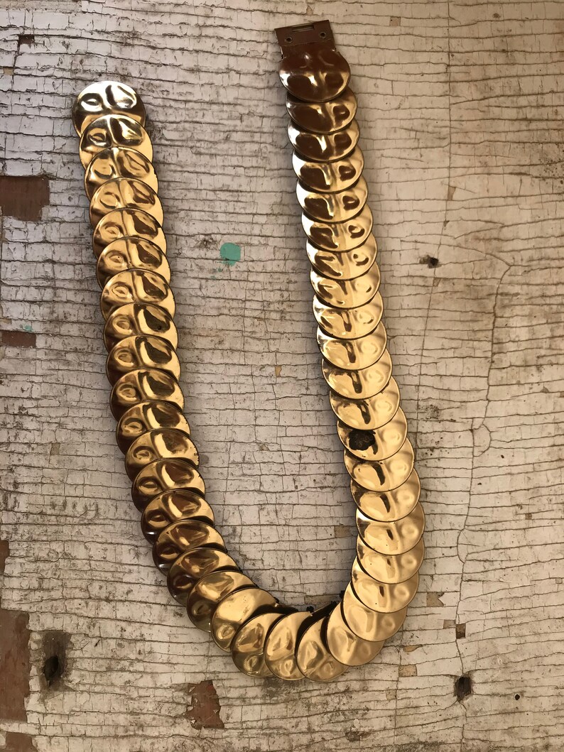 Gold Snake-like Belt Elastic Decorative Fun Belt Vintage Golden 80/'s Belt