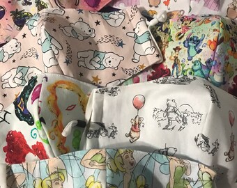 Disney Face Mask Nose Wire Filter Opening Washable Reusable Mask Stitch Toy Story Frozen Lion King Dumbo Bambi Tinkerbell Villains