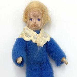 Erna Meyer Sailor Doll  Stockinette Boy Dollhouse Miniatures 1:12 Vtg Germany