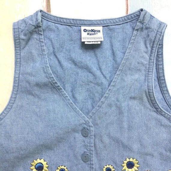 OshKosh B'Gosh Girls Sunflower Vest Size 4 Light … - image 6