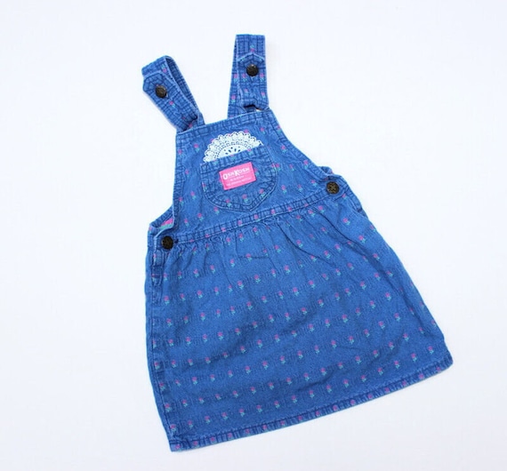 Oshkosh B'gosh Vintage Denim Dress Pink Stemmed Rose Size 4T Floral Bow USA Made - Etsy Oshkosh B'gosh Vintage Denim Dress Pink Stemmed Rose Size 4T Floral Bow USA Made - Etsy