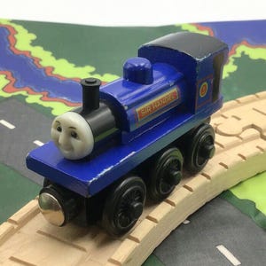 Thomas & Friends Sir Handel Train Engine Wooden Railway Track Car Vintage 2002