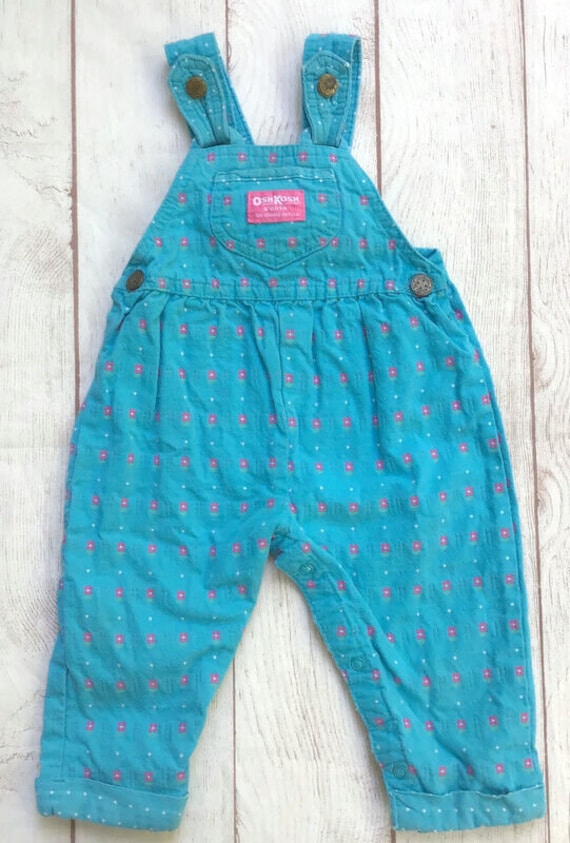 OshKosh B'Gosh Girls Overalls Outfit Size 18 Mont… - image 2