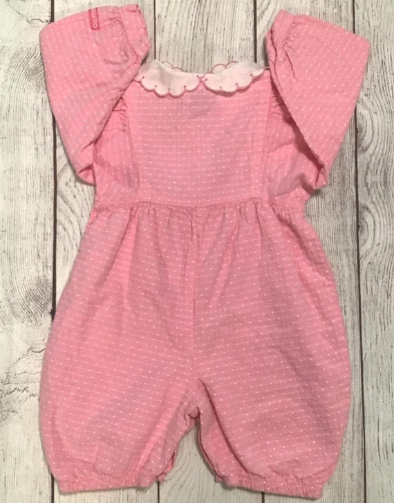 OshKosh B'Gosh Girls Polka Dot Romper Size 6-9 Mo… - image 8