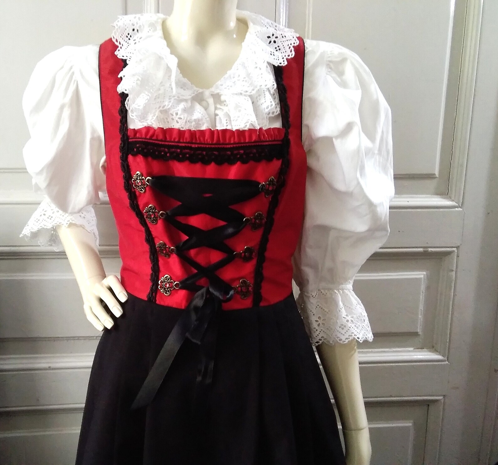Folk Dress Traditional Trachten Dress Bavarian Tyrolean Etsy